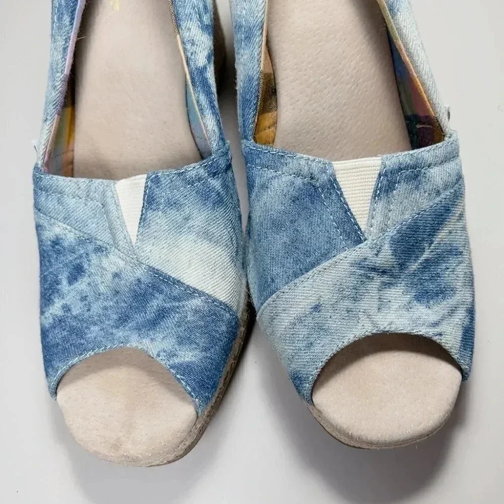 Toms Tie Dye Denim Espadrille